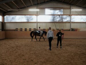 cavalier débutant entraînement équitation carrière